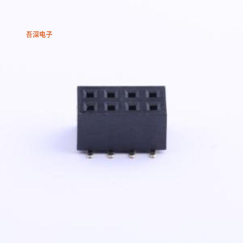 2.0-2*4P立贴母 |原装SMD,P=2mm排母