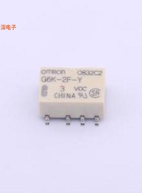 G6K-2F-Y DC3|原装SMD,6.5x10mmRELAY TELECOM DPDT 1A 3