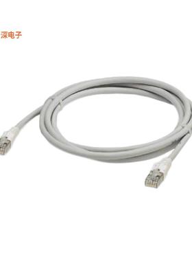 2891686 |圆形线缆CABLE MOD 8P8C PLUG-PLUG 9.84'