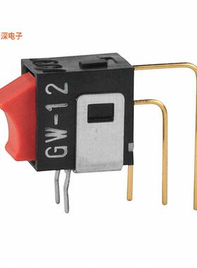 GW12RCV |通孔，直角，垂直SWITCH ROCKER SPDT 0.4VA 28V