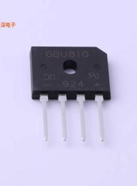 GBU810 |原装GBUBRIDGE RECT 1PHASE 1KV 8A GBU