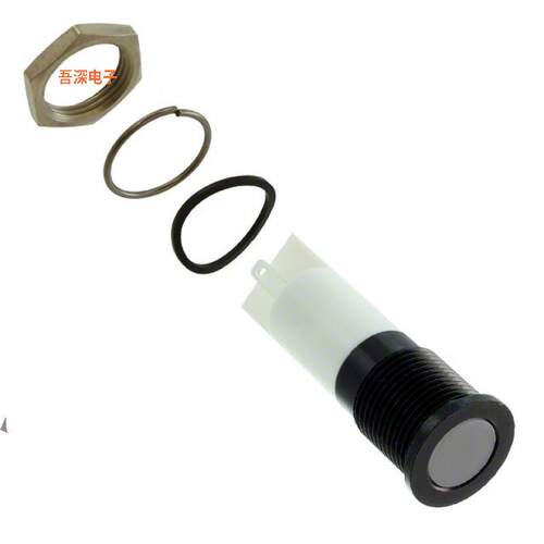 Q14F1BXXHW24E |14MM FLSH BLK CHRM HYP WHT 24VDC