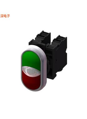 M22DP-SF20-GR |前面板安装DOUBLE PB-2A-GREEN&RED