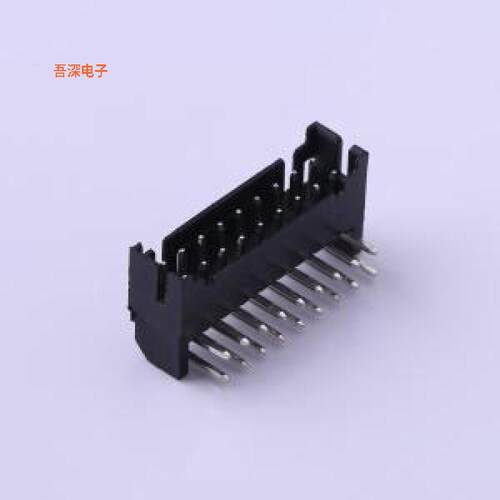 HX20016-18WA black |配套：HX20016-18Y线对板针座弯插,P=2mm