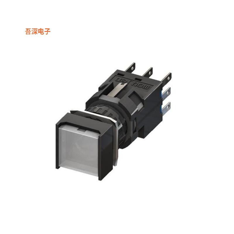 M6P-BMS2-220W |前面板安装PB-MOM-DPDT-220VAC-WHITE