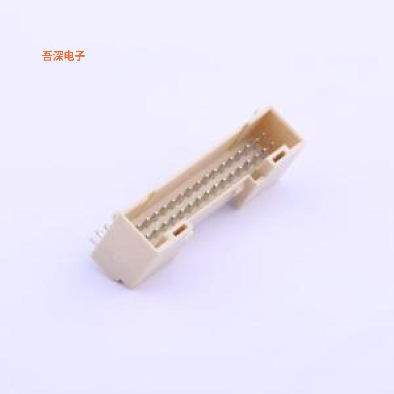 A2006WRU-F-2X17P |带定位柱  镀锡线对板针座弯插,P=2mm