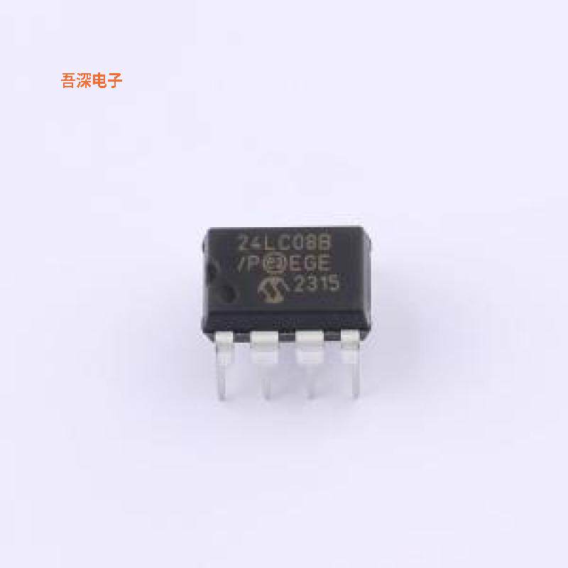 24LC08B/P |原装PDIP-8IC EEPROM 8KBIT I2C 400KHZ 8DIP