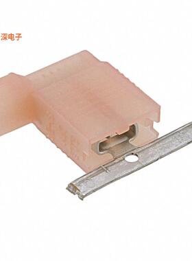 0190070014 |成角度 - 90°，旗形CONN QC RCPT 18-22AWG 0.187