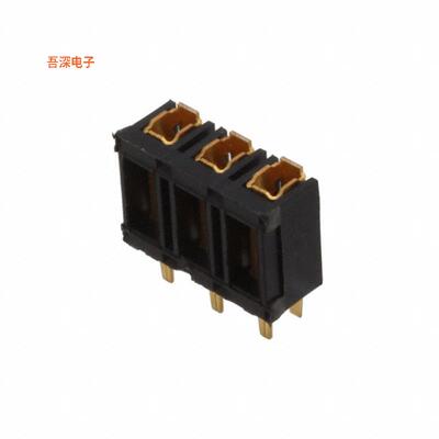 87989-3 |插座，底部进入CONN RCPT 3POS 0.156 GOLD PCB