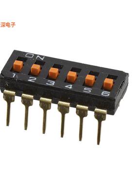 A6T-6104 |SPSTSWITCH SLIDE DIP SPST 0.025A 24V