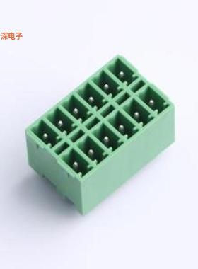 DB2EVHB-3.81-2*6P-GN |原装弯插,P=3.81mm插拔式接线