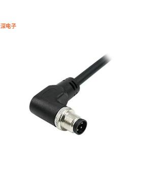 CL4B07M002 |插座，直角CBL 4POS RCPT RA TO WIRE 6.56'