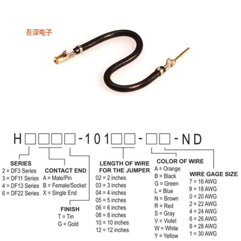 H3ABG-10102-B4 |接触端JUMPER-H1507TR/A2015B/H1505TR 2