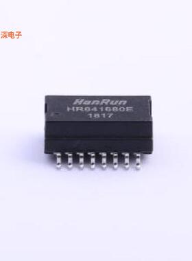 HR641680E |百兆变压器网口变压器SMD-16P,12.7x9.5m