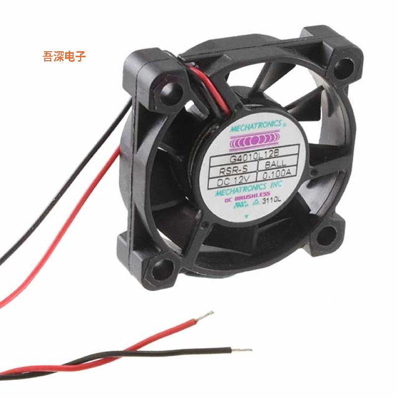 G4010L12B-RSR-S |12VDCFAN AXIAL 40X10.3MM 12VDC WIRE