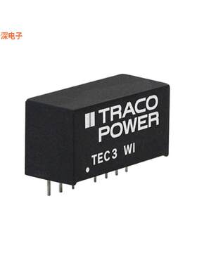 TEC 3-1221WI |隔离模块DC DC CONVERTER +/-5V 3W