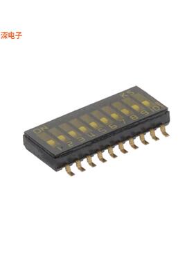 DHS 910 |SPSTDUAL-IN-LINE SWITCH, HALF-PITCH-