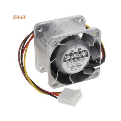 9HV0412P3K009|12VDCFAN AXL 40X28MM 12VDC RECT CON