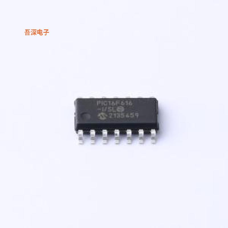 PIC16F616T-I/SL |原装SOIC-14IC MCU 8BIT 3.5KB FLASH 14SOIC