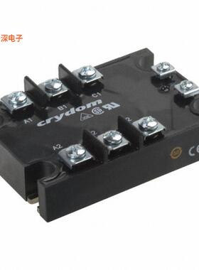 A53TP25D |底座安装SSR RELAY 3PST-NO 25A 48-530V