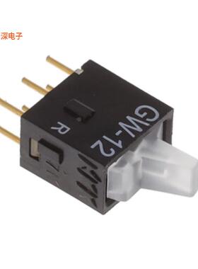 GW12LJPC |通孔SWITCH ROCKER SPDT 0.4VA 28V