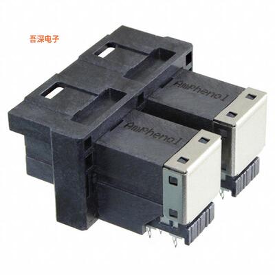 G40H12331HR |插座（1x2）CONN MINI HD SAS RCPT 1X2 72P RA