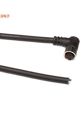 8-04AFFM-SR7A01 |插座，直角CBL 4POS RCPT RA TO WIRE 3.28'