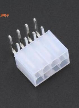 5569-2x4P WZ |线对板针座4.2mm 2*4P 双排弯针透明