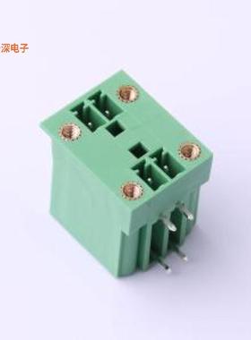 DB2ERHM-3.81-2*2P-GN |原装弯插,P=3.81mm插拔式接线