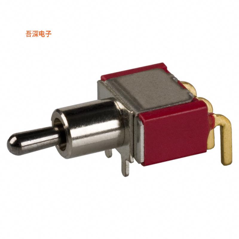 100SP1T2B4M6RE |通孔，直角SWITCH TOGGLE SPDT 0.4VA 20V