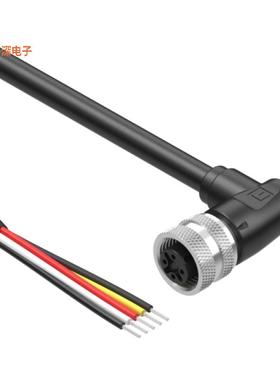 10-04708 |插座，直角CBL 4POS RCPT RA TO WIRE 16.4'