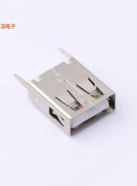 USB-ZD-129DIP |AF15.0直脚平口白胶PBT0.25USB插件