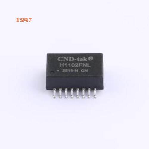 H1102FNLTP-CND |原装SMD-16P,12.7x7mm网口变压