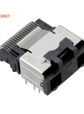 0757830132 |插座CONN MINI SAS RCP 36P SLD RA SMD