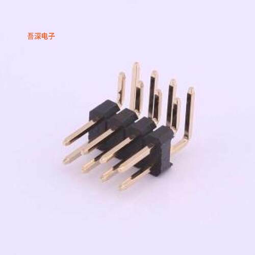 X6521WR-2x04H-C60D30 |原装弯插,P=2.54mm排针