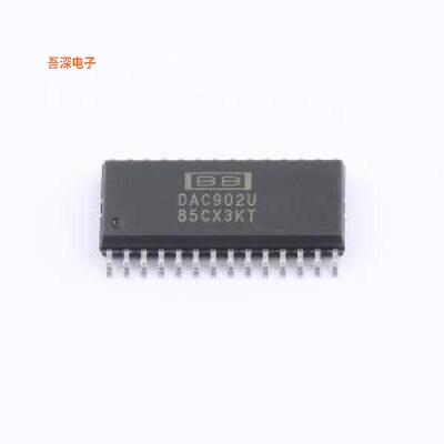DAC902U|原装SOIC-28-300milDAC902 12-BIT 165-MSPS DIGITAL-