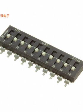 SD10H1SBD |SPSTSWITCH SLIDE DIP SPST 0.1A 25V
