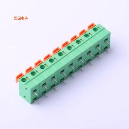 DB142R-7.62-9P-GN |原装弯插,P=7.62mm弹簧式