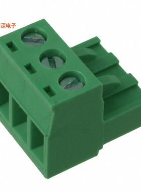 OSTTJ037150 |插头，母插口TERM BLOCK PLUG 3POS 5MM