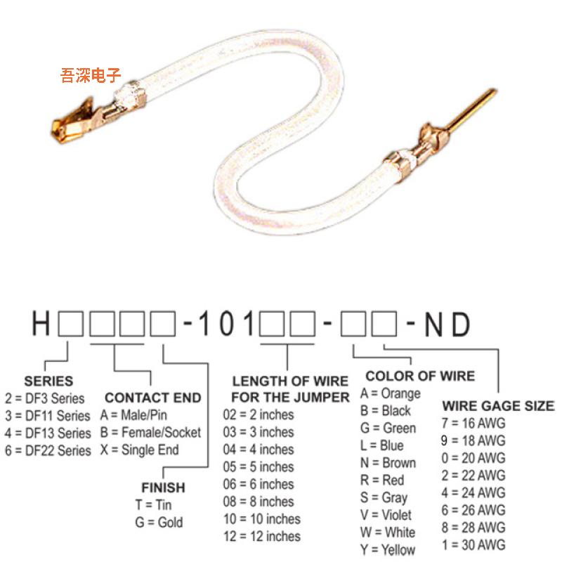 H3ABG-10110-W4 |接触端JUMPER-H1507TR/A2015W/H1505TR10