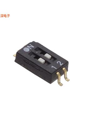 DHS 602 |SPSTDUAL-IN-LINE SWITCH, HALF-PITCH-
