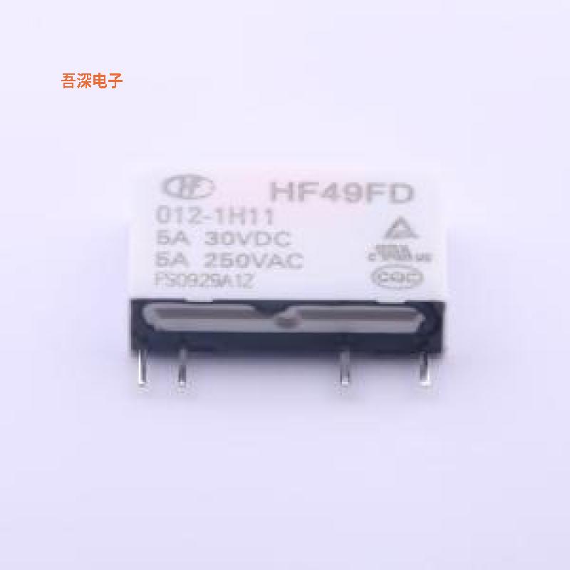 HF49FD/012-1H11 |原装SIP,5x20mm功率继电器