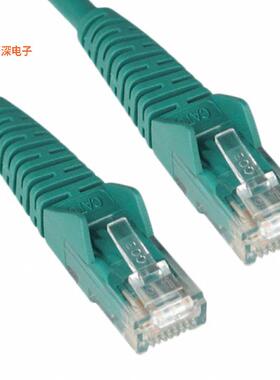 N001-010-GN|圆形线缆CABLE MOD 8P8C PLUG TO PLUG 10