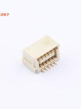 WB100B4W-101R-001 |线对板针座SHLD-2*5P卧贴镀金