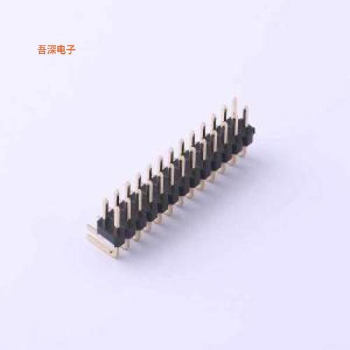 X6521WR-2x13H-C60D30 |高镀金 抗氧化排针弯插,P=2.54mm
