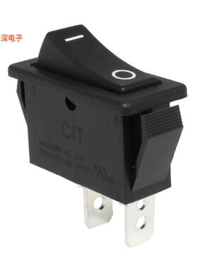 RN122DWC |面板安装，卡入式SWITCH ROCKER SPST 20A 250VAC