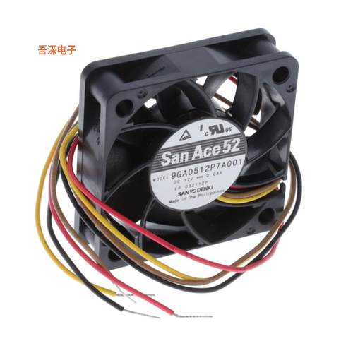 9GA0512P7A001 |12VDCFAN AXIAL 52X15MM 12VDC WIRE