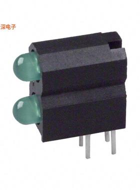 5530222300F |绿色（x 2） CBI 3MM BI-LVL GRN RA PC MNT