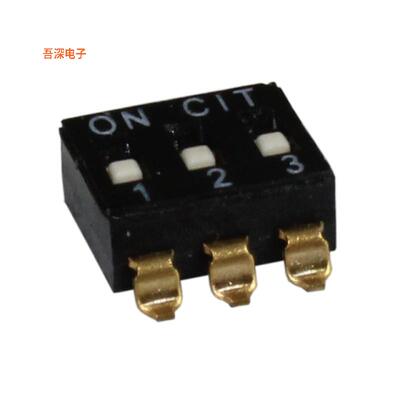 KJ03RTR |SPSTSWITCH SLIDE DIP SPST 0.025A 24V