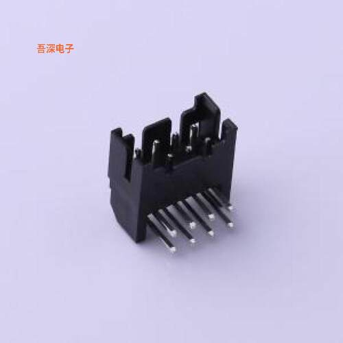 HX20016-8WA black |配套：HX20016-8Y线对板针座弯插,P=2mm
